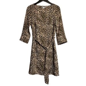 H&M Leopard Print Dress Size 0
